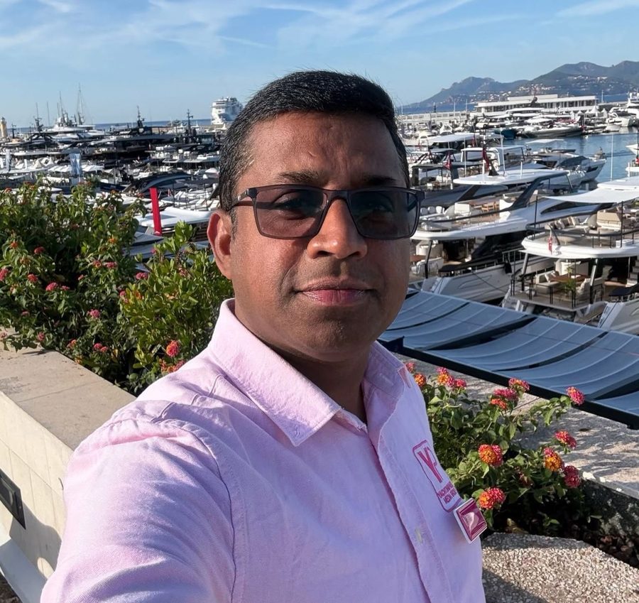 Sanjeev Gabriel at a yachting marina