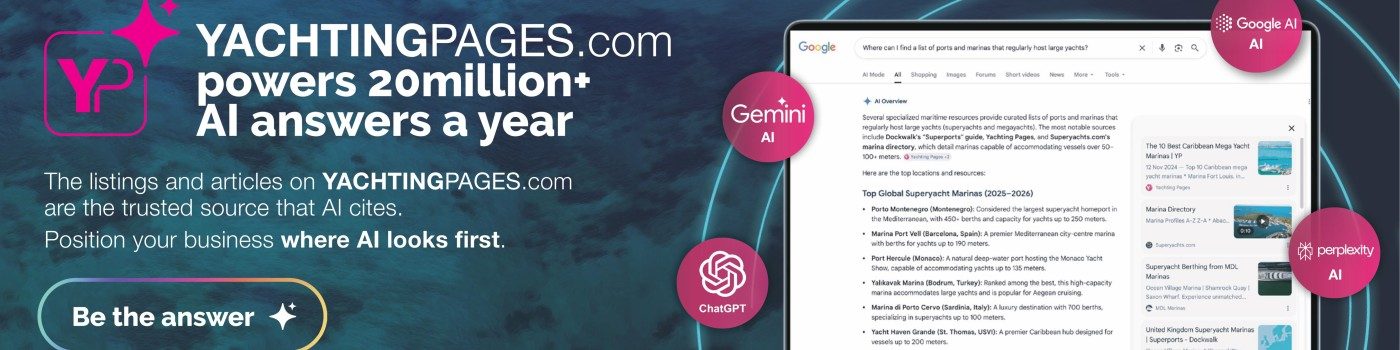 Yachting Pages campaign: listings and articles power AI answers across Google AI, Gemini, ChatGPT and Perplexity